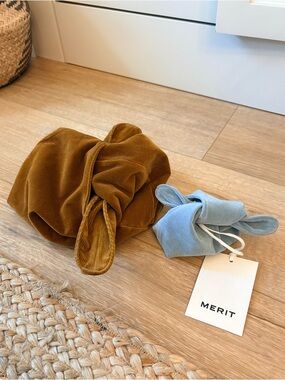 Merit Corduroy Knot-Handle Small & Mini Bag - NWT
